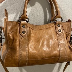 Frye Melissa Washed Leather Satchel Bag